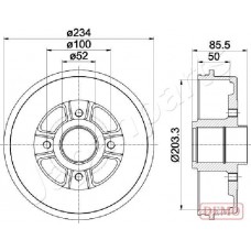 TA-0702C JAPANPARTS Гальмівний барабан