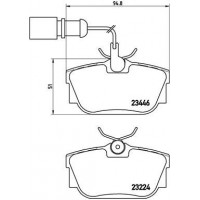 P 85 059 BREMBO Комплект гальмівних колодок дисковий гальм