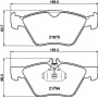 8DB 355 007-861 HELLA PAGID Комплект гальмівних колодок дисковий гальм