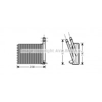 CN6243 AVA QUALITY COOLING Теплообмінник обігрів салону