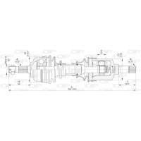 DRS6315.00 OPEN PARTS Привідний вал