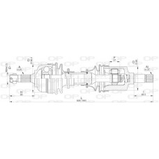 DRS6315.00 OPEN PARTS Привідний вал