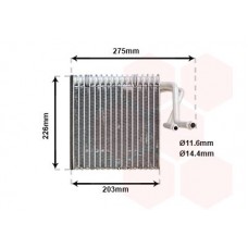 4000V287 VAN WEZEL Випарник кондиціонера