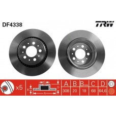 DF4338 TRW Гальмівний диск