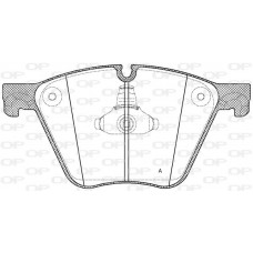 BPA1419.00 OPEN PARTS Комплект гальмівних колодок дисковий гальм