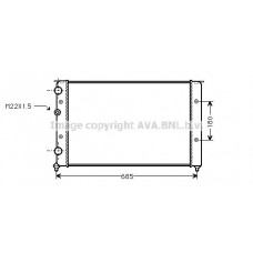 VNA2124 AVA QUALITY COOLING Радіатор охолодження двигуна