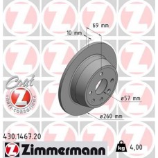 430.1467.20 ZIMMERMANN Гальмівний диск