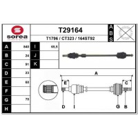 T29164 EAI Привідний вал