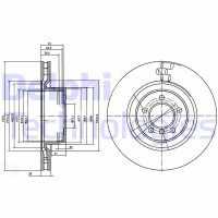 BG9009C DELPHI Гальмівний диск