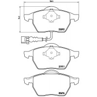 FK20278 KAISHIN Комплект гальмівних колодок дисковий гальм