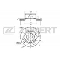 BS-5415 ZEKKERT Гальмівний диск