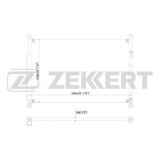 MK-3054 ZEKKERT Конденсатор кондиціонера