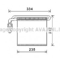 FDV461 AVA QUALITY COOLING Випарник кондиціонера