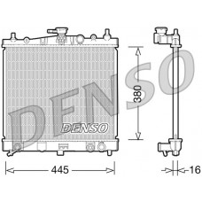 DRM46036 DENSO Радіатор охолодження двигуна