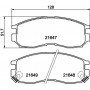 8DB 355 006-471 HELLA Комплект гальмівних колодок, дискове гальмо