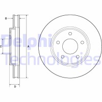 BG4678C DELPHI Гальмівний диск