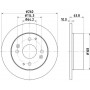 MDC1482 MINTEX Гальмівний диск