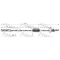 24642-002 FEBEST Свічка розжарювання