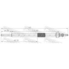 24642-002 FEBEST Свічка розжарювання