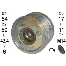 ZN5648 ERA Механізм вільного ходу генератора