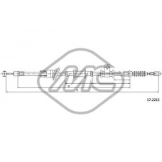 82275 Metalcaucho Тросик, cтояночный тормоз