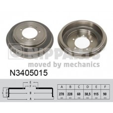 N3405015 NIPPARTS Гальмівний барабан