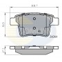 CBP01557 COMLINE Комплект гальмівних колодок дисковий гальм