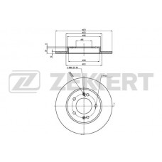 BS-6436 ZEKKERT Гальмівний диск