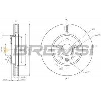 CD8685V BREMSI Гальмівний диск