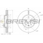 CD8685V BREMSI Гальмівний диск
