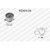 KD474.04 SNR Комплект ременя ГРМ