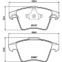 8DB 355 013-811 HELLA Комплект гальмівних колодок, дискове гальмо