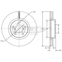 TX 72-94 TOMEX Brakes Гальмівний диск