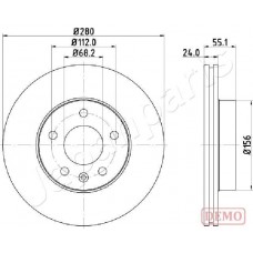 DI-0958C JAPANPARTS Гальмівний диск