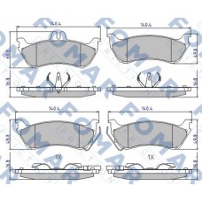 FO 922481 FOMAR Friction Комплект гальмівних колодок дисковий гальм