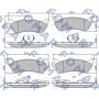 FO 922481 FOMAR Friction Комплект гальмівних колодок дисковий гальм