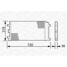 350203496000 MAGNETI MARELLI Конденсатор кондиціонера