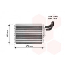 3000V002 VAN WEZEL Випарник кондиціонера