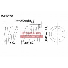 DCS504030 DYNAMATRIX Пружина ходової частини