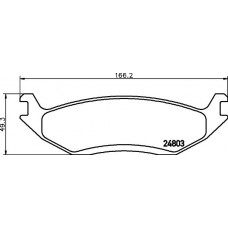 MDB2386 MINTEX Комплект гальмівних колодок дисковий гальм