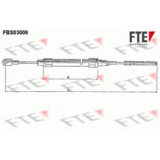 9250104 FTE Тросик, cтояночный тормоз