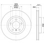 8DD 355 104-111 HELLA PAGID Гальмівний диск