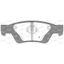 BPA1446.02 OPEN PARTS Комплект гальмівних колодок дисковий гальм
