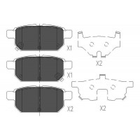 KBP-8526 KAVO PARTS Комплект гальмівних колодок дисковий гальм