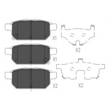 KBP-8526 KAVO PARTS Комплект гальмівних колодок дисковий гальм