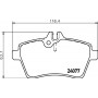 8DB 355 011-381 HELLA Комплект гальмівних колодок дисковий гальм