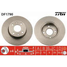 DF1790 TRW Гальмівний диск
