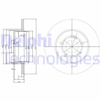 BG3089 DELPHI Гальмівний диск