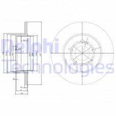 BG3089 DELPHI Гальмівний диск