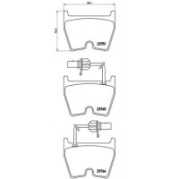 P 85 078 BREMBO Комплект гальмівних колодок дисковий гальм